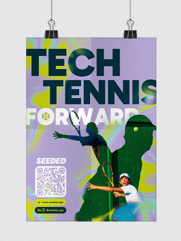 affiche de communication autour de la marque seeded