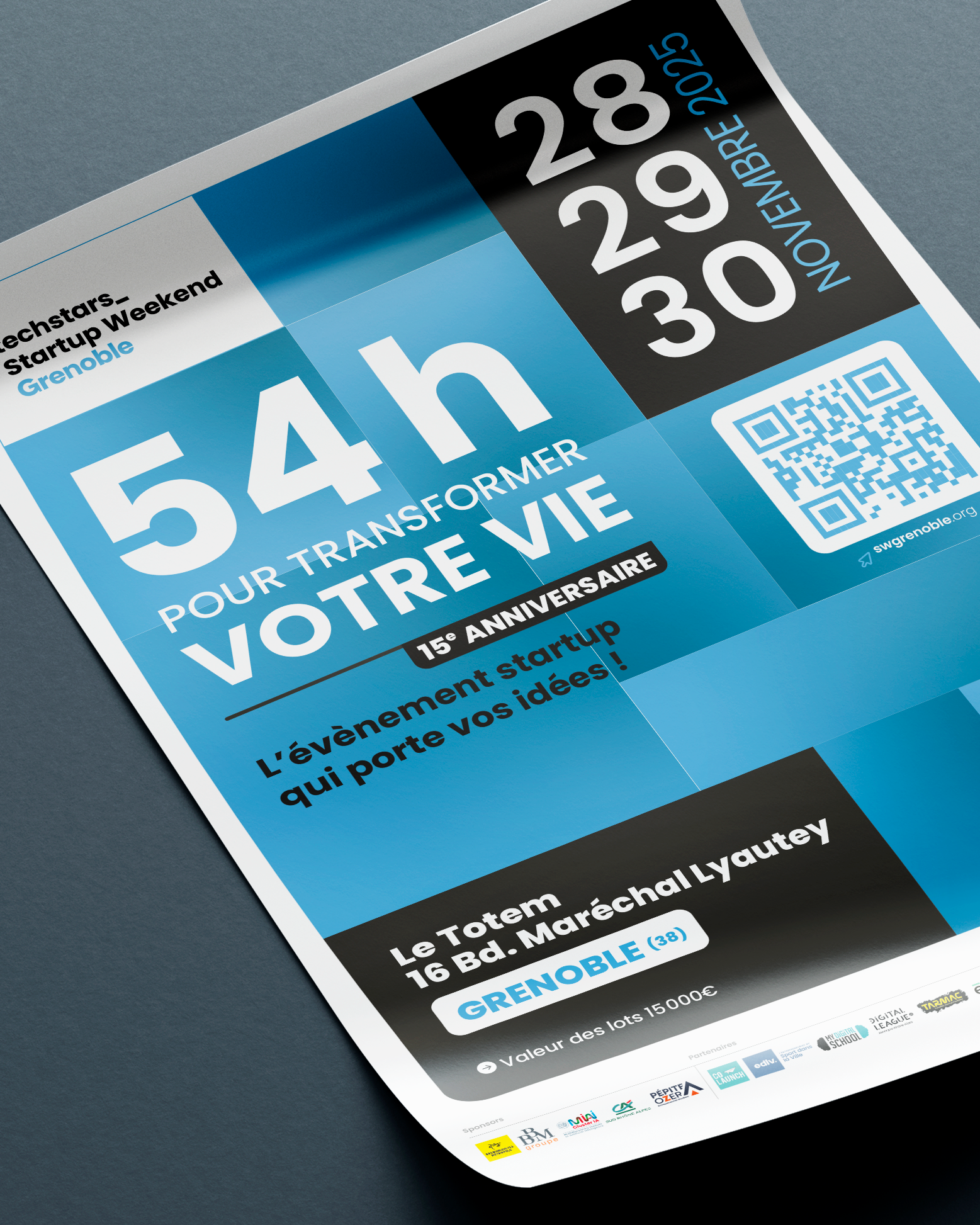 zoom affiche startup weekend