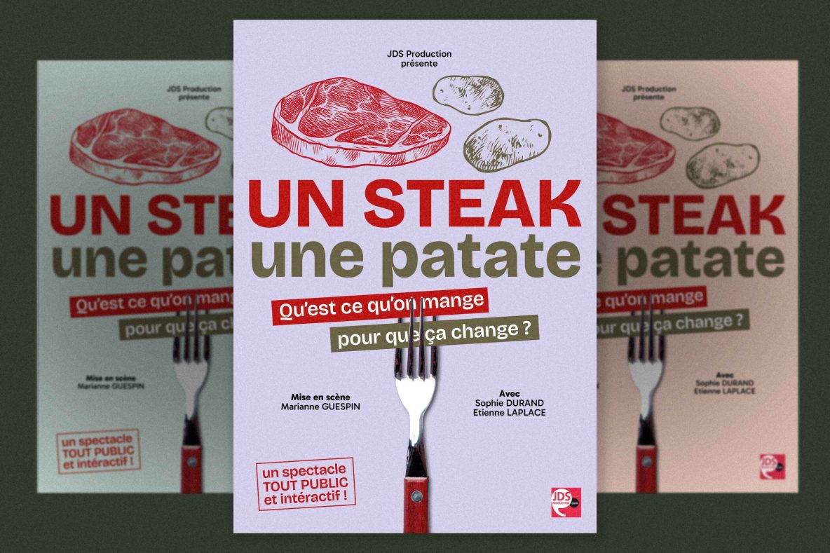 Déclinaison d'affiche pour un spectacle d'improvisation
