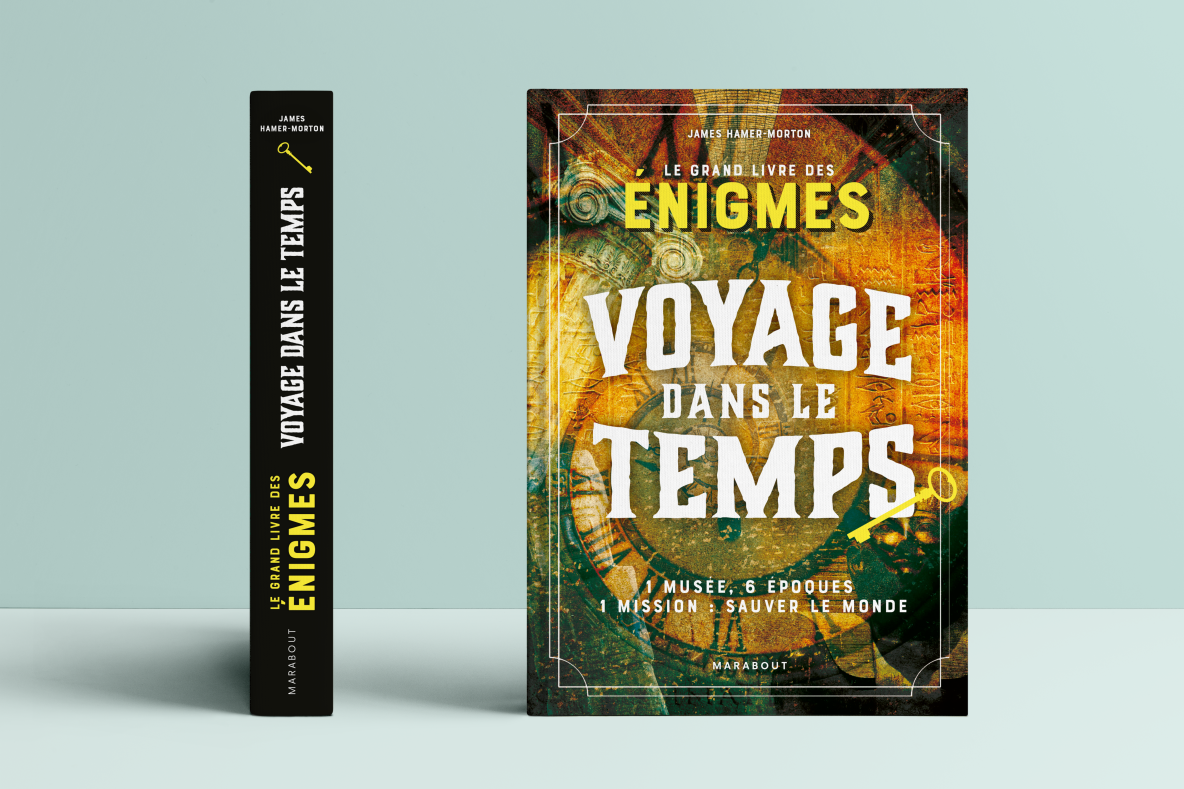Livre d'énigmes autour du voyage dans le temps paru aux éditions Marabout