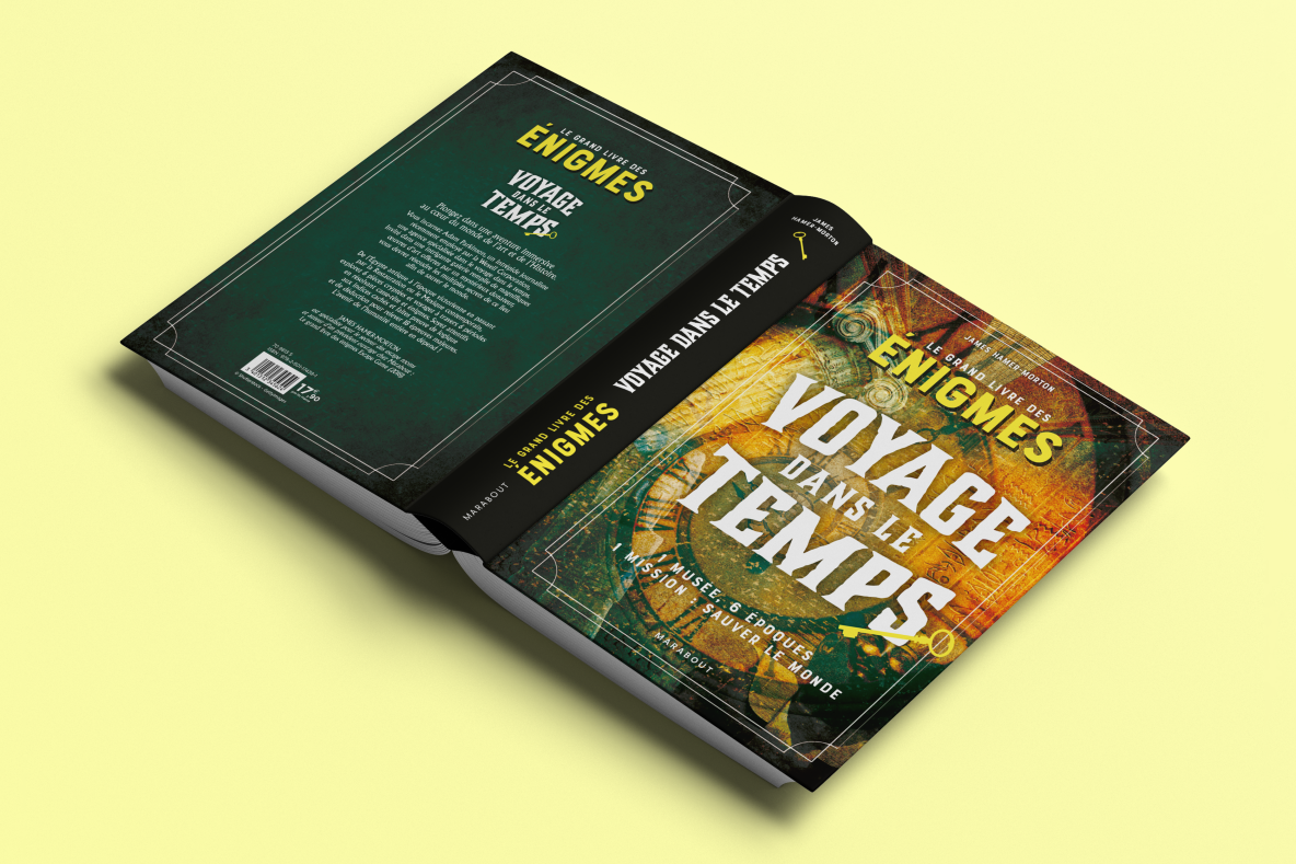 Livre d'énigmes autour du voyage dans le temps paru aux éditions Marabout