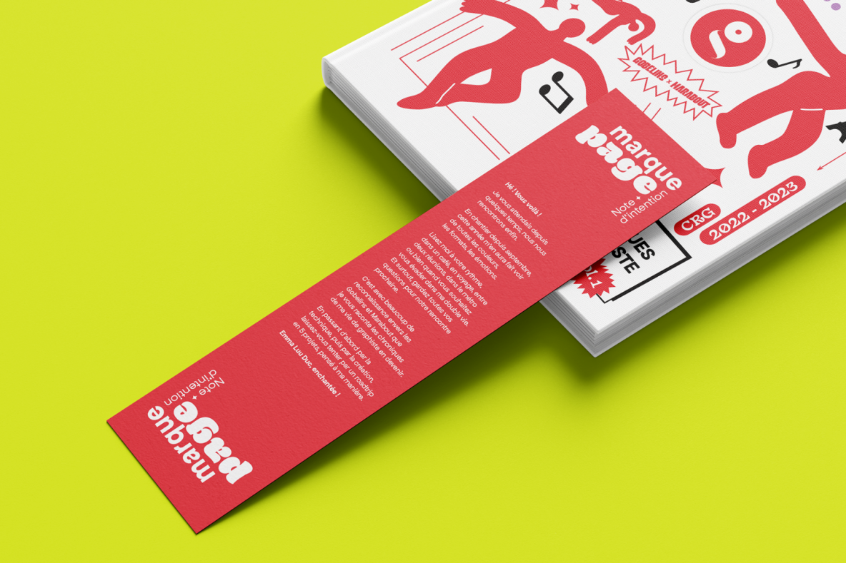 couverture et marque page gobelins