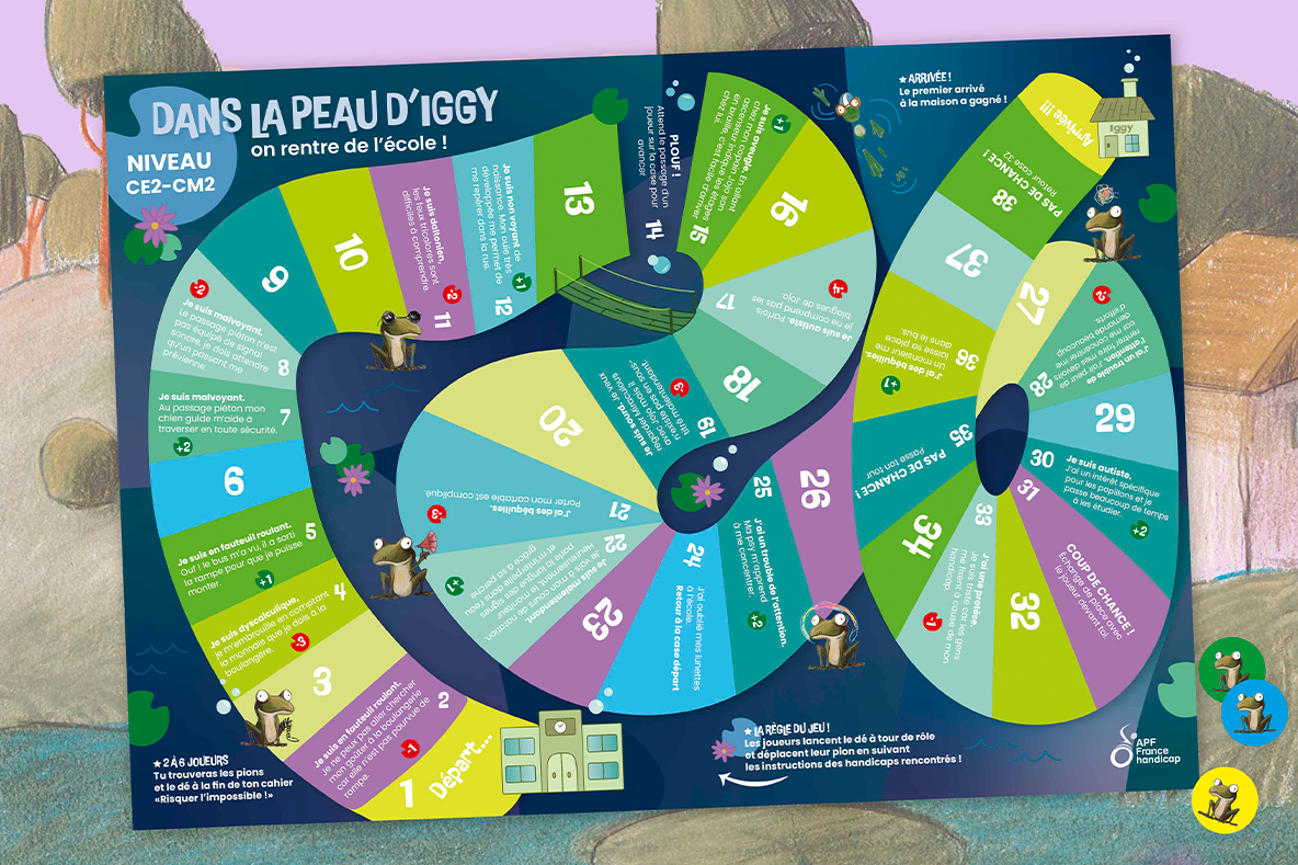 Plateau de jeu jeunesse autour de la sensibilisation au handicap